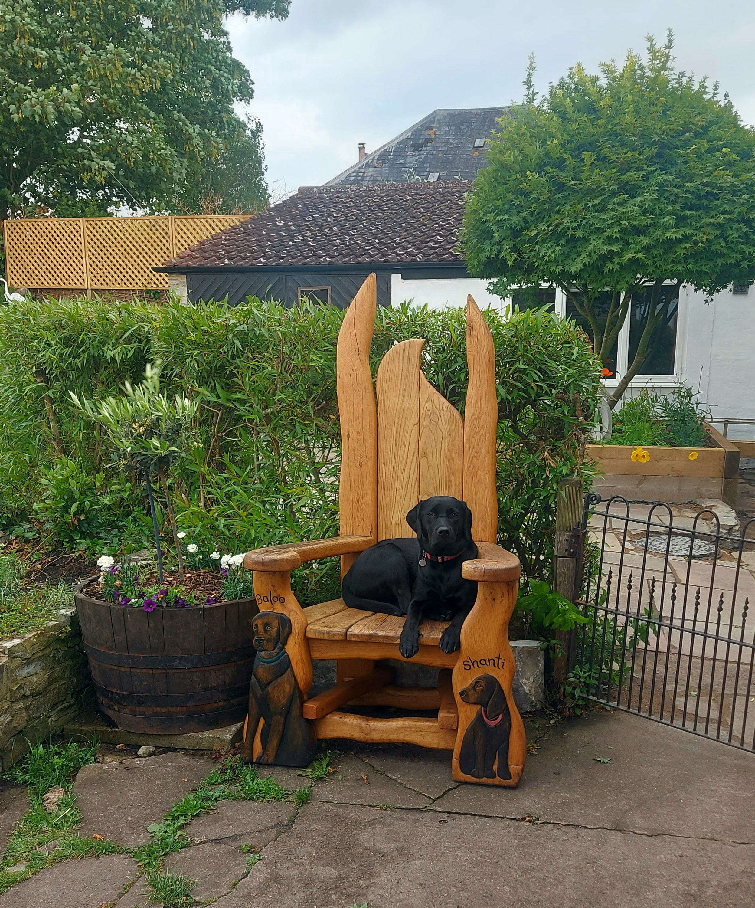 Bespoke handmade outdoor chair