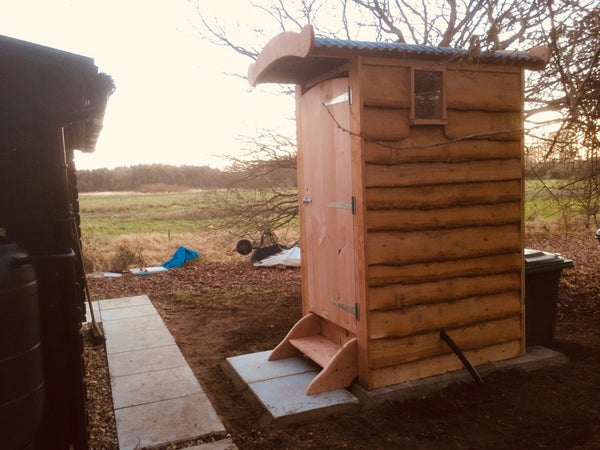 Strong and sturdy 'bog standard' compost toilet hut