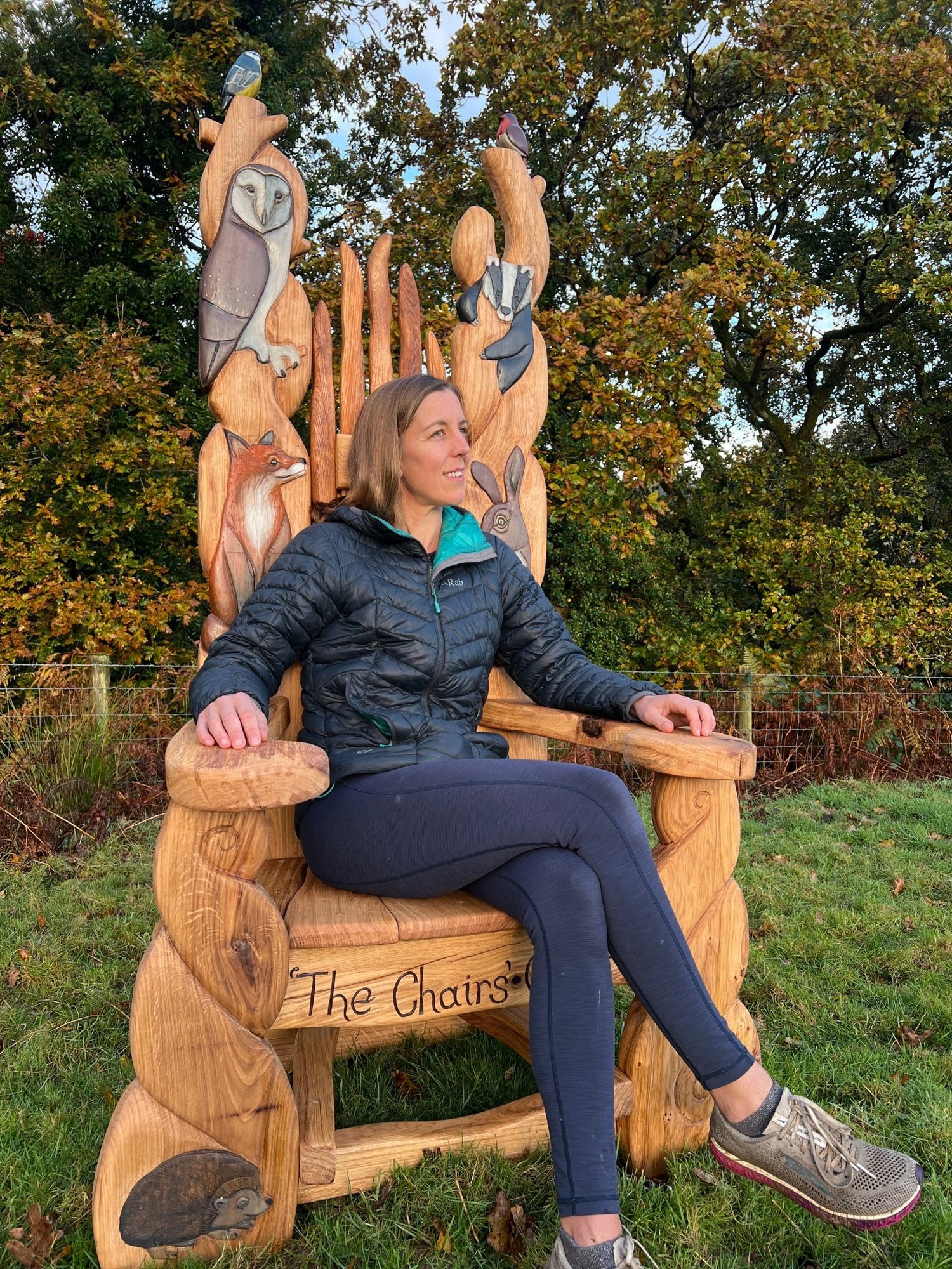 carved throne chair