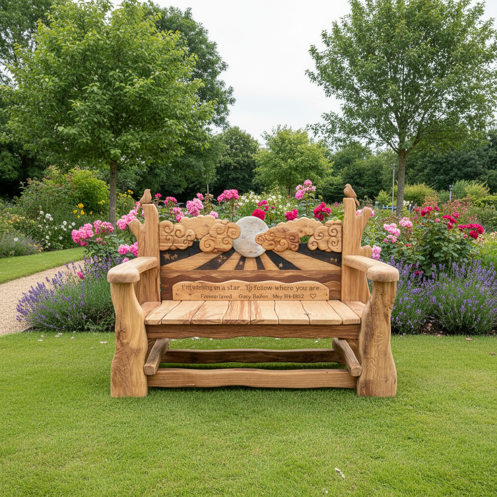Whimsical Wishing Star Bench