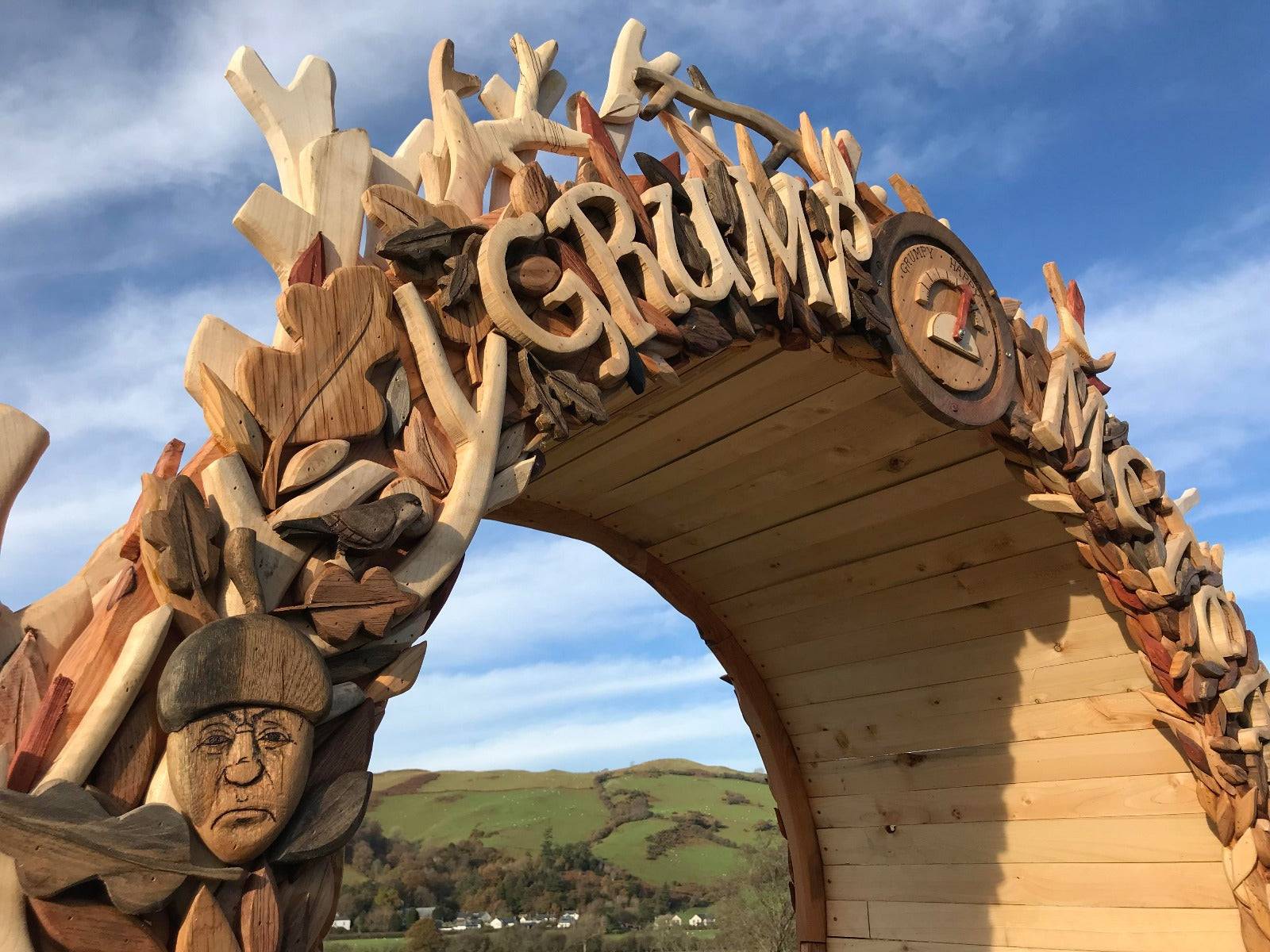 fantasy wooden arch