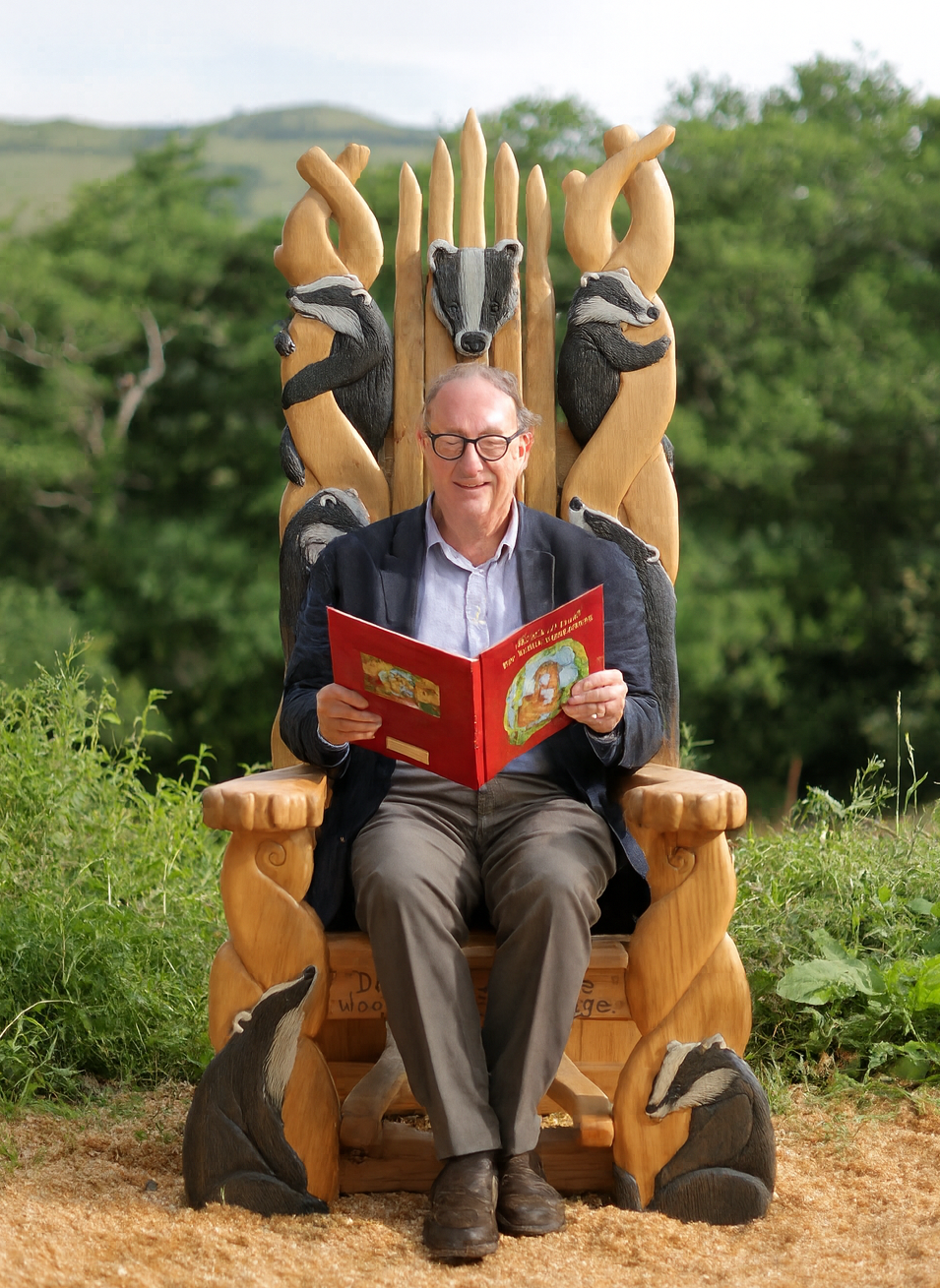 Badger Throne Storytelling Chair