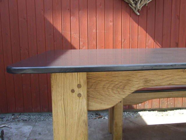 Oak and Slate Table