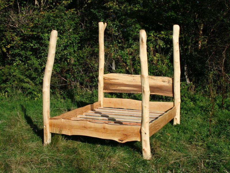 Driftwood Four Poster Tree Bed