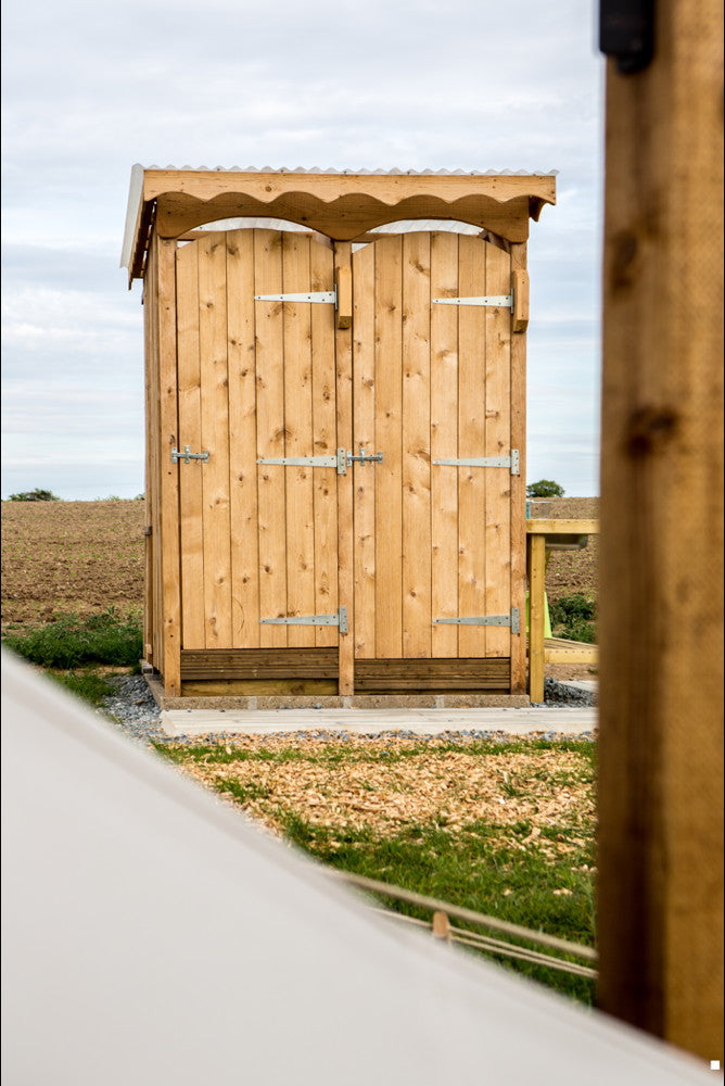 glamping shower and toilet unit