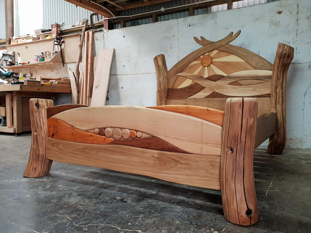 handmade curved sunrise beds