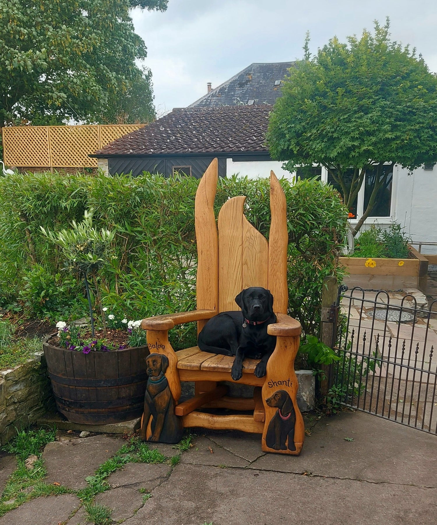  Bespoke handmade outdoor chair 