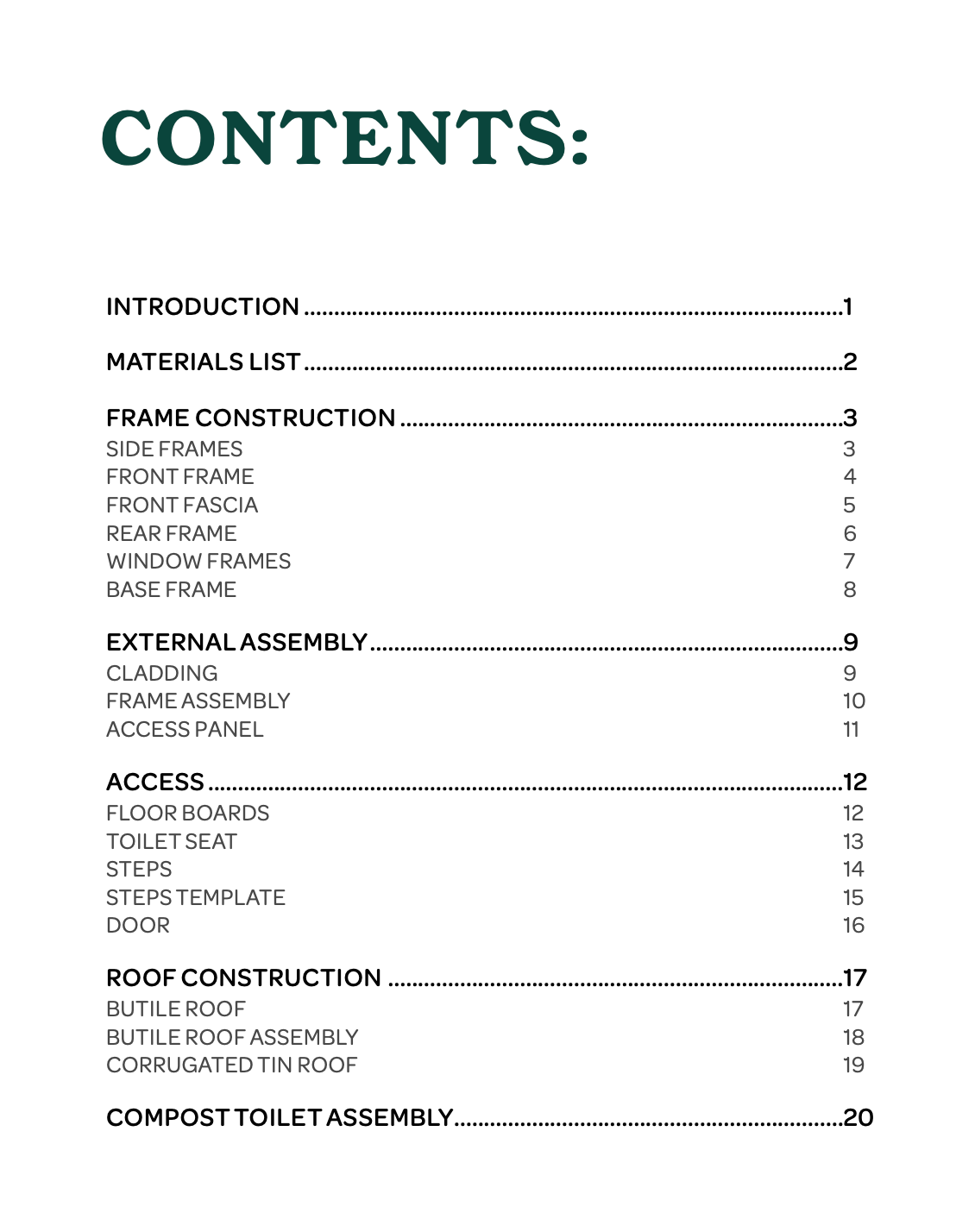 complete plans for building your our compost toilet