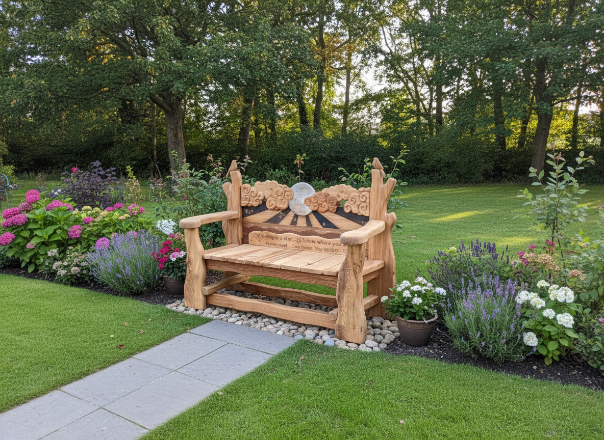 Whimsical Wishing Star Bench