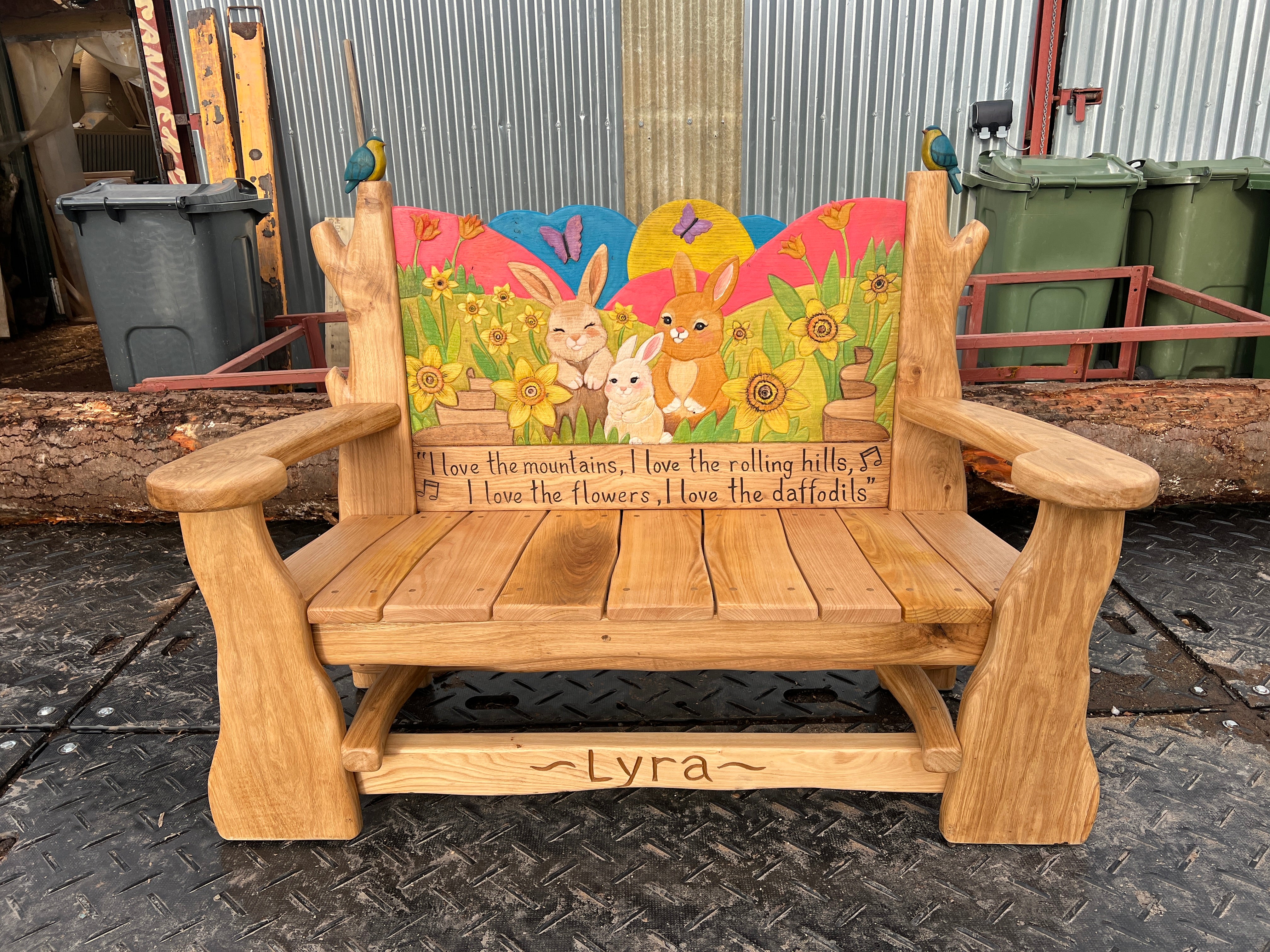 bunny bench