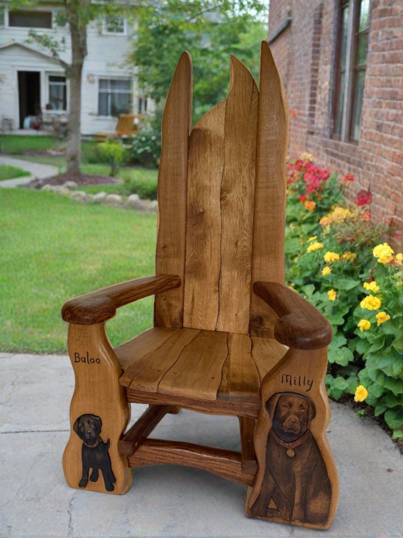 chair for memorial pet animal