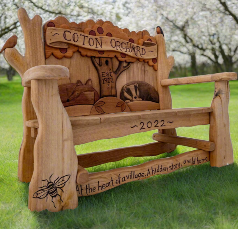Handcrafted Coton Orchard Bench - Celebrating Heritage and Nature