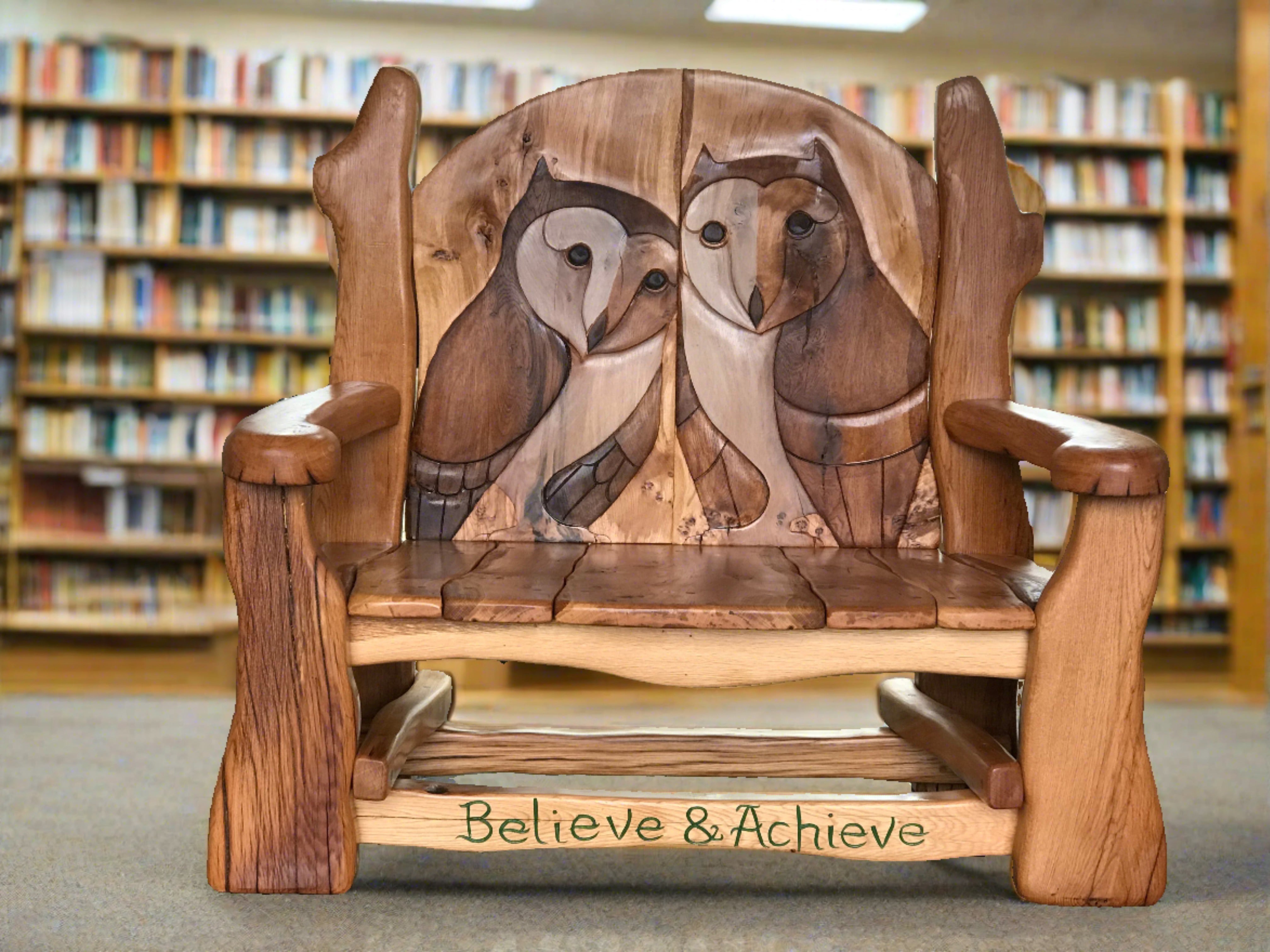 chaise de lecture scolaire pour la bibliothèque