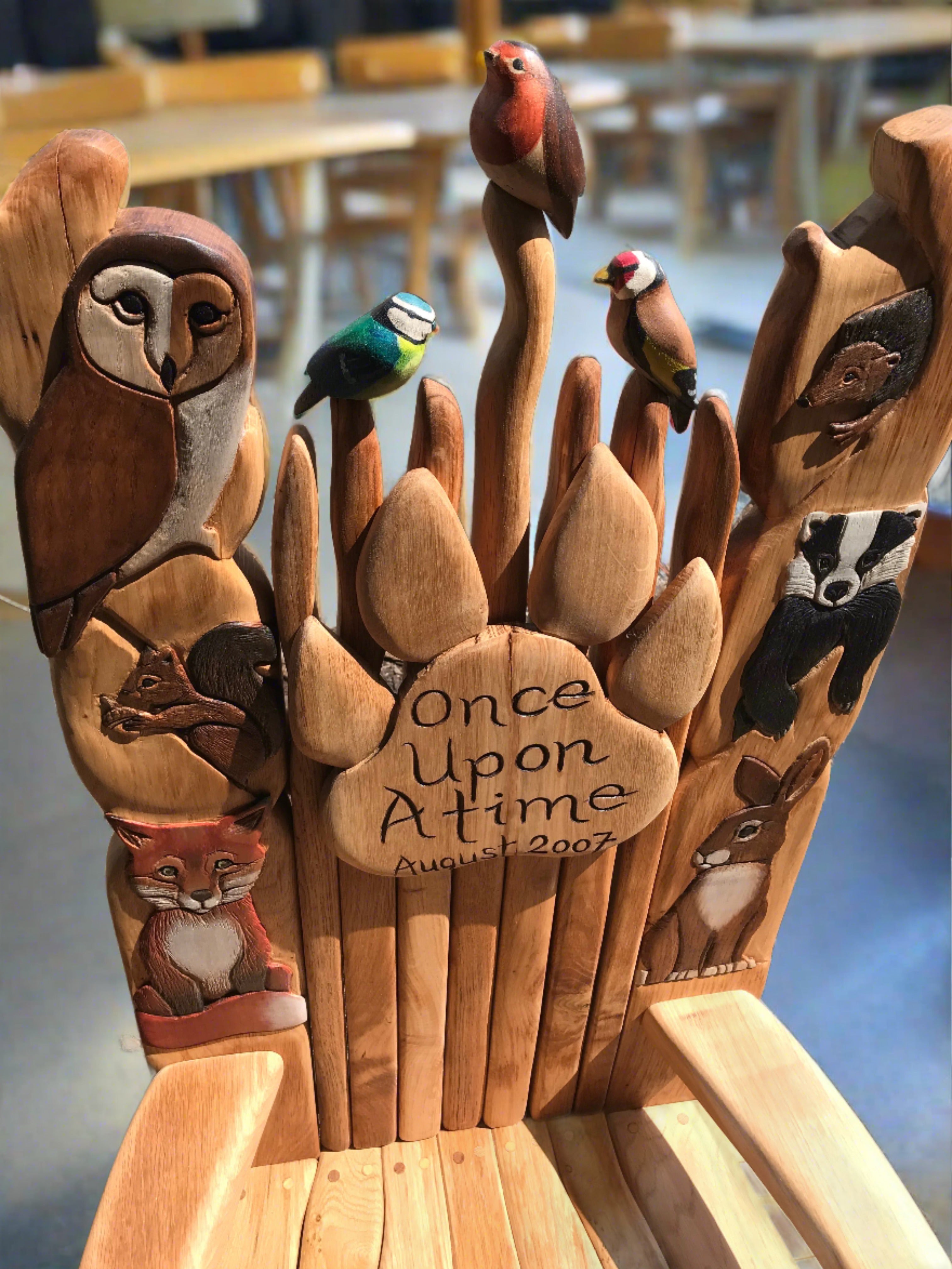 animaux sculptés en bois