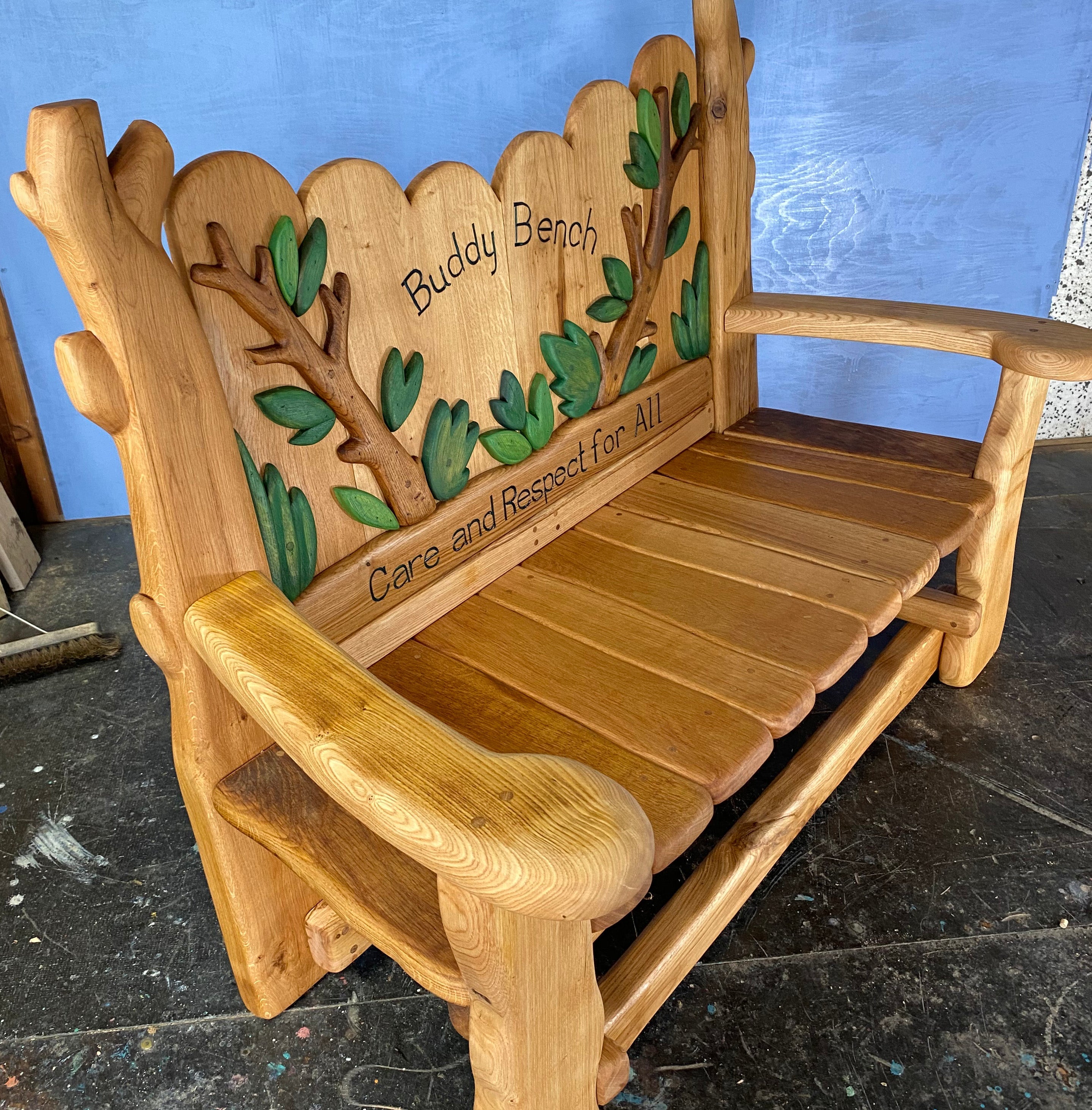 banc de copains en bois