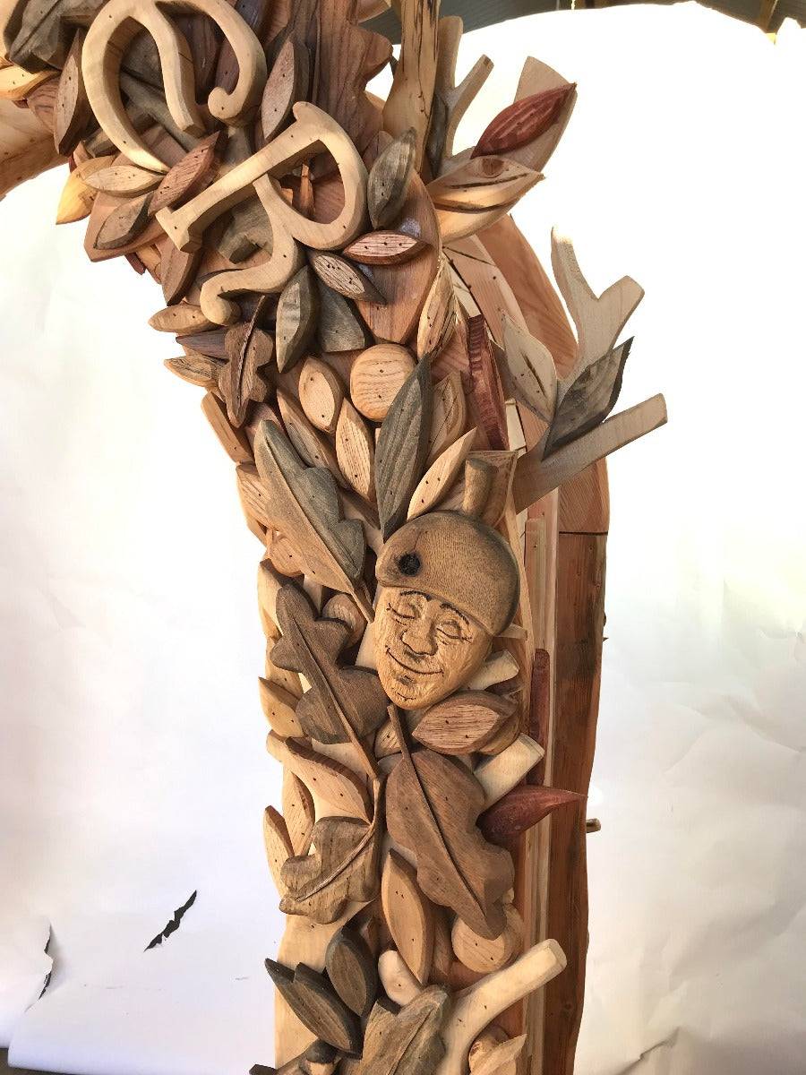 arche en bois sculptée à la main 