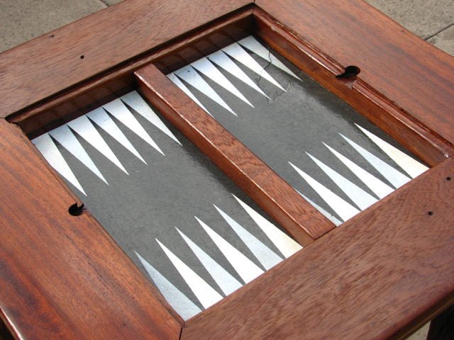 Handmade solid oak backgammon table — bespoke game table, Wales