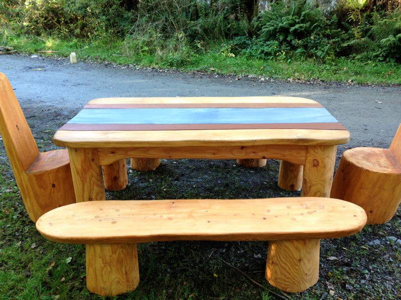 set de table pour le repas en plein air