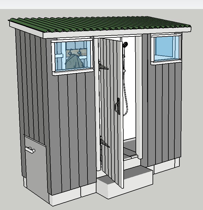 plans de toilettes et de douches à compost