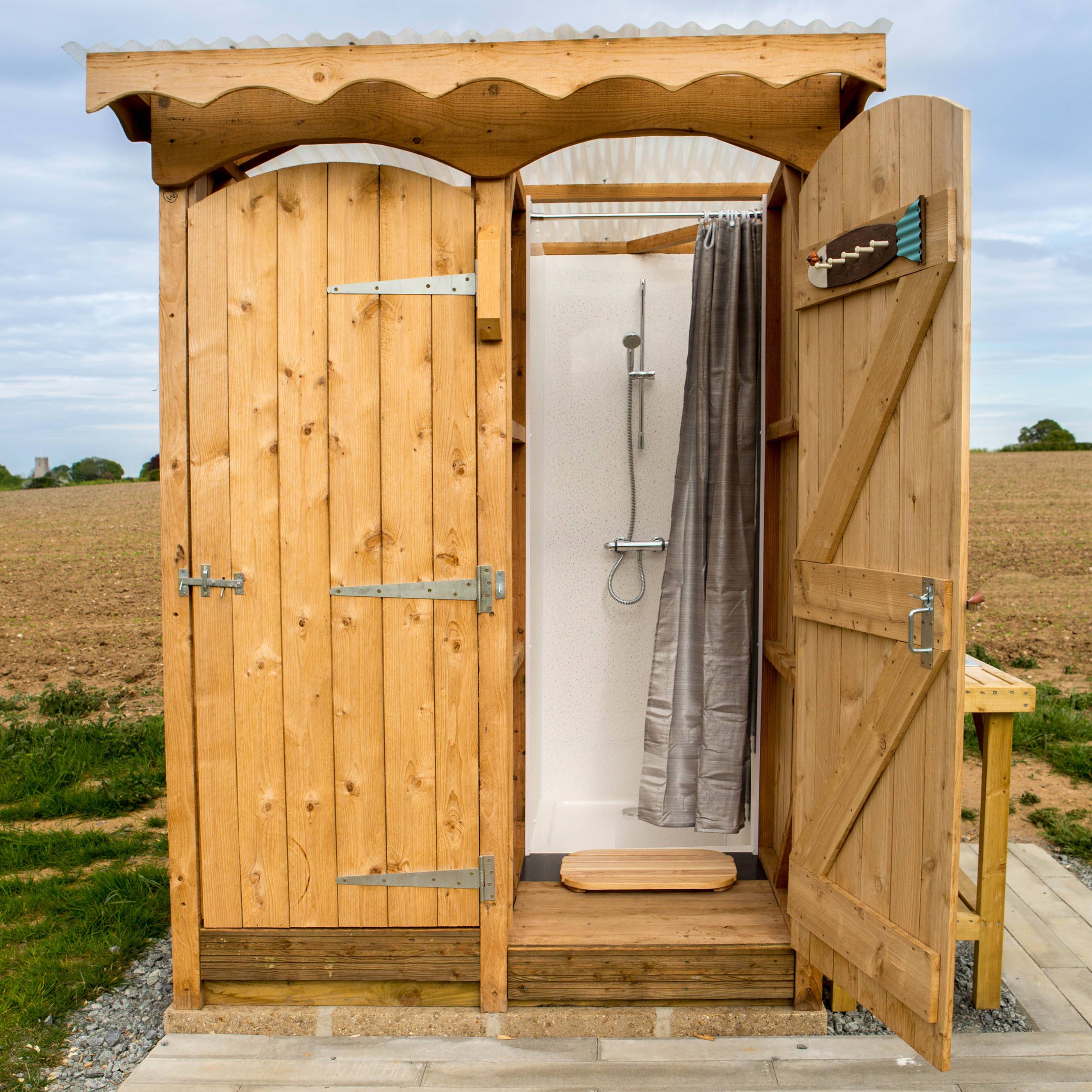 douche double pour le camping