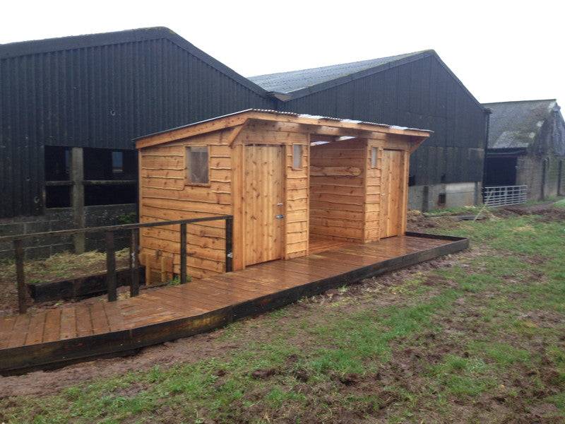 Wheelchair access ramp for accessible compost toilet — eco-friendly, Wales
