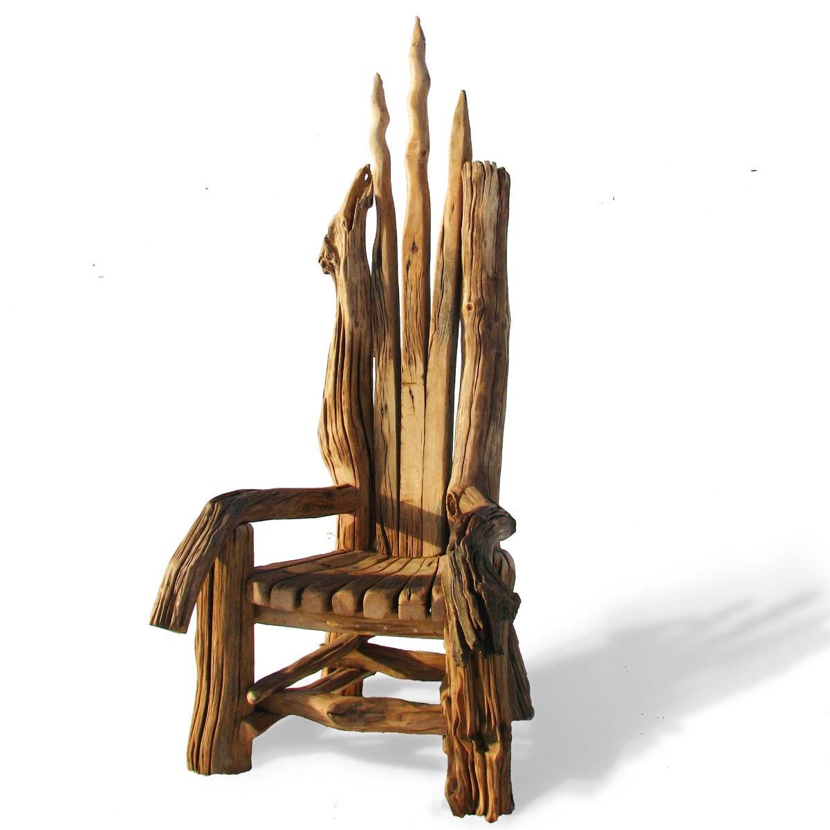 Giant handcrafted oak storytelling chair — reclaimed wood reading throne for schools and gardens, Wales