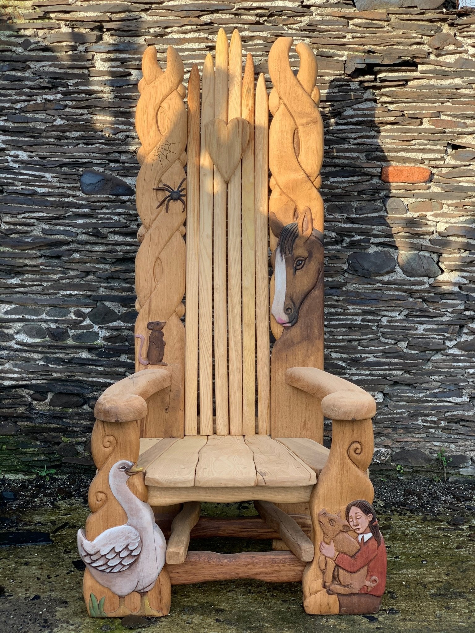 Hand Carved Chairs Celebrating the Animals of the Natural World - FreeRangeDesigns