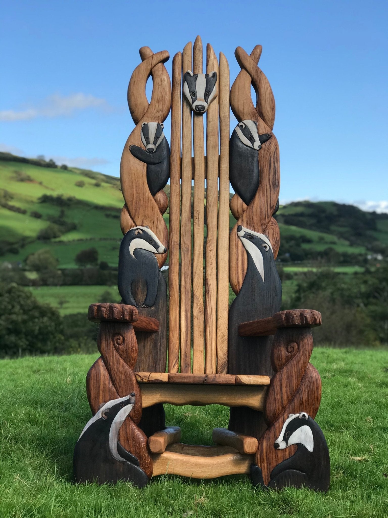 Hand Carved Chairs Celebrating the Animals of the Natural World - FreeRangeDesigns
