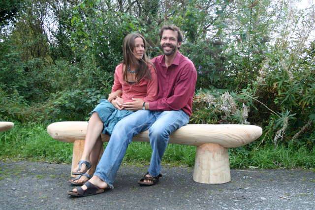 Handmade driftwood chair — hand-carved natural wood, bespoke, Wales