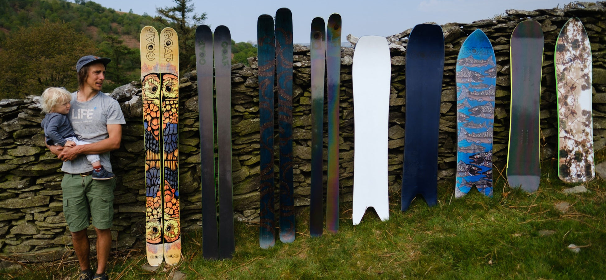 Handmade Skis Display – Artisan Ski Maker with Custom Touring and Freeride Skis