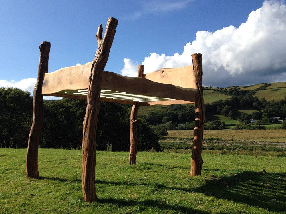 Handmade magical fairytale solid oak high storage bed — bespoke, Wales