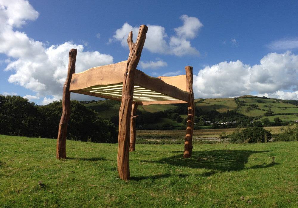 Handmade magical fairy solid oak high storage bed — bespoke, Wales