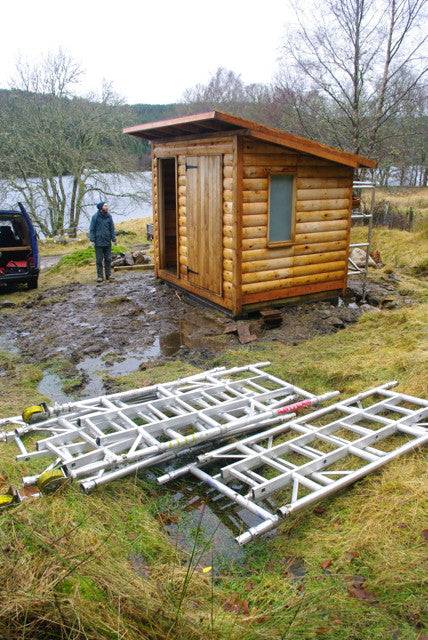 disabled composting toilet installation in scotland