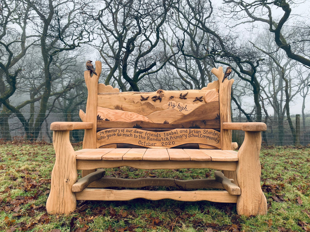 Memory Bench Memorial Benches – Handcrafted Wooden Tributes for Gardens & Parks