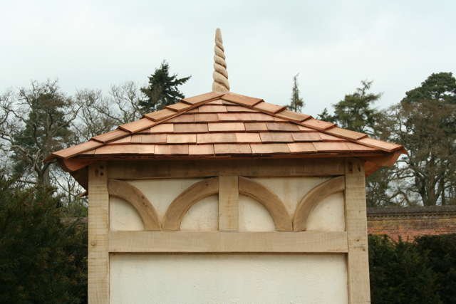 Handcrafted timber sentry shed — bespoke oak frame garden structure, Wales