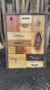 Video of quirky drawer knobs and natural textures on handcrafted wooden furniture


