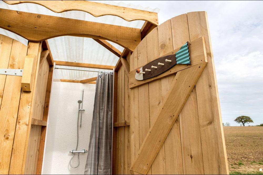 inside shower