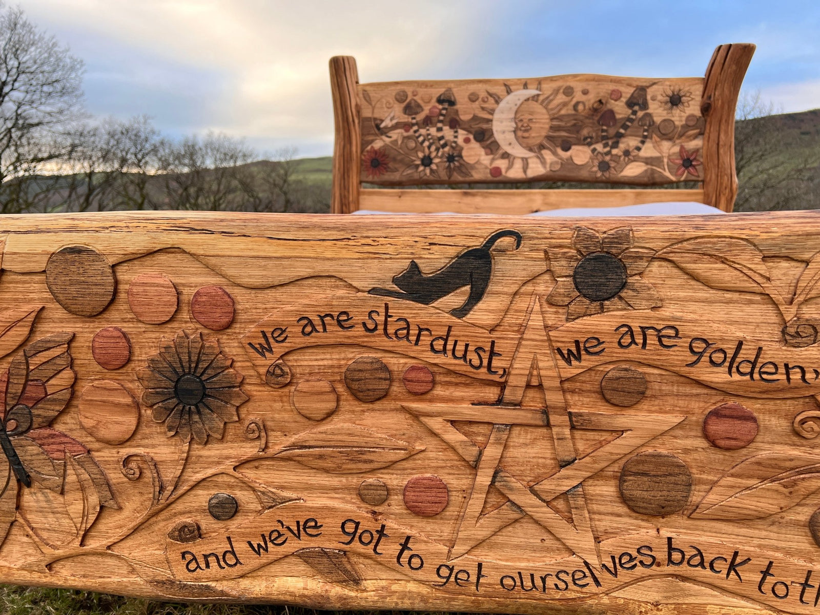 Trippy Mushroom Fairy Fantasy Bed - FreeRangeDesigns