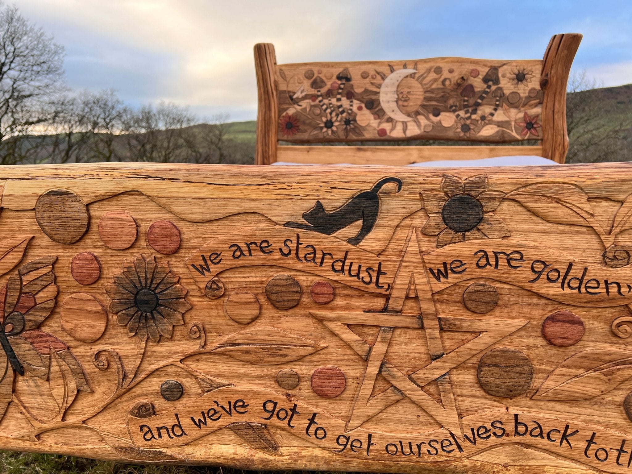 Trippy Mushroom Fairy Fantasy Bed - FreeRangeDesigns