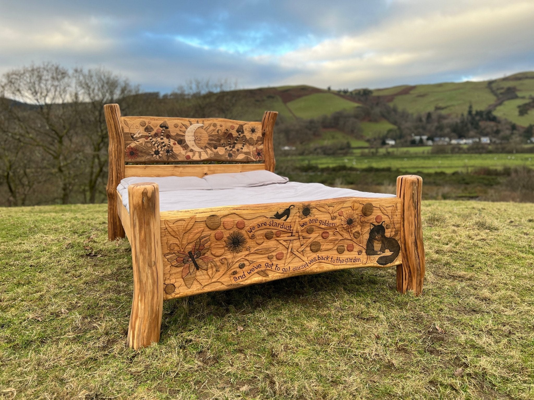 Trippy Mushroom Fairy Fantasy Bed - FreeRangeDesigns