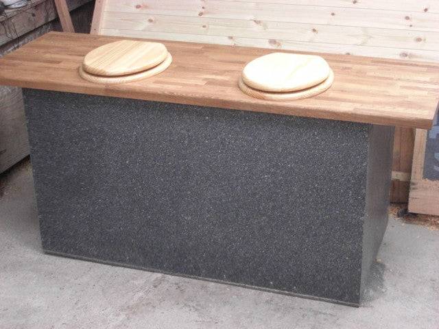 Twin chamber composting toilet — handcrafted sustainable eco sanitation, Wales
