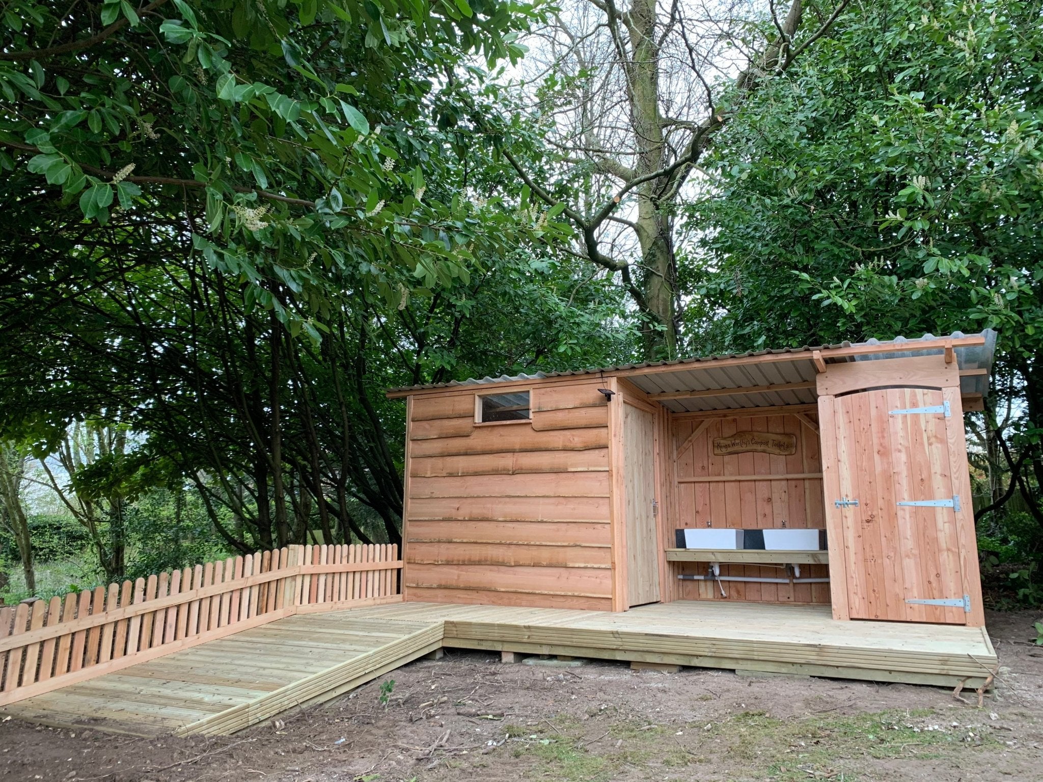 Twin Composting Toilet with Disabled Access - FreeRangeDesigns