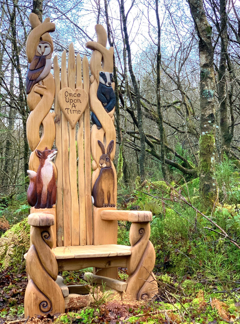 Hand Carved Chairs Celebrating the Animals of the Natural World