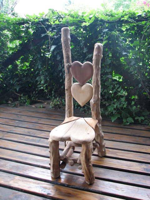Handcrafted natural wood chairs for preschools — bespoke organic kiddies furniture, Wales
