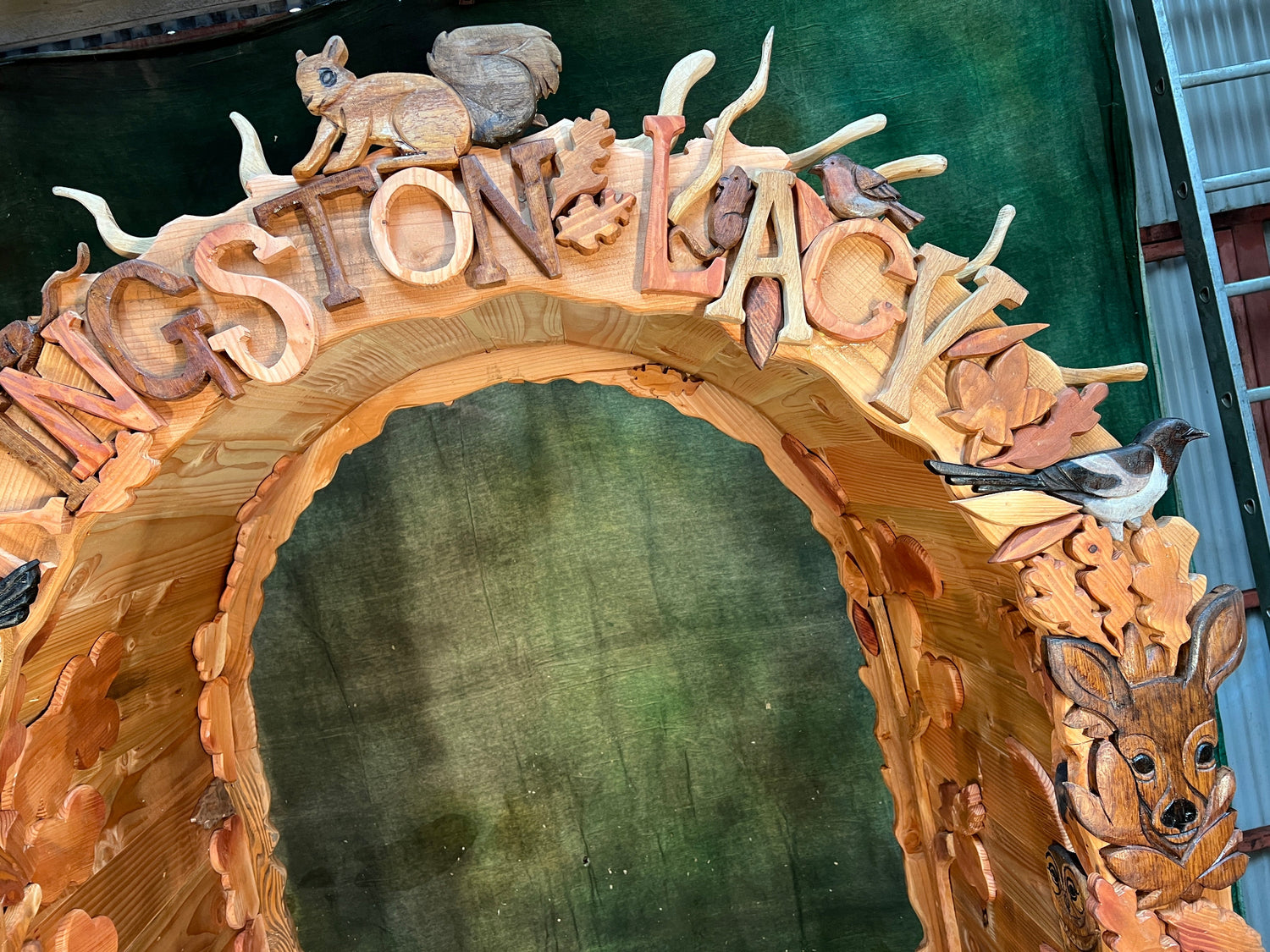 wooden arch way for national trust 
