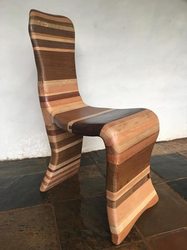 Contemporary wooden fantasy chair