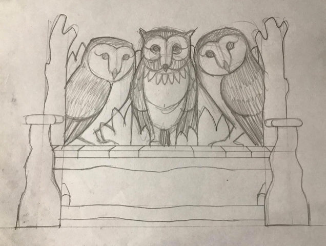 Design for owlreading chair 
