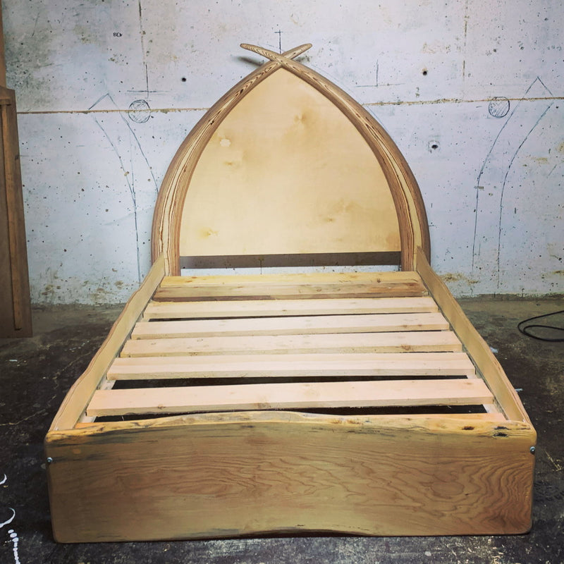 Fantasy wooden Arc Bed