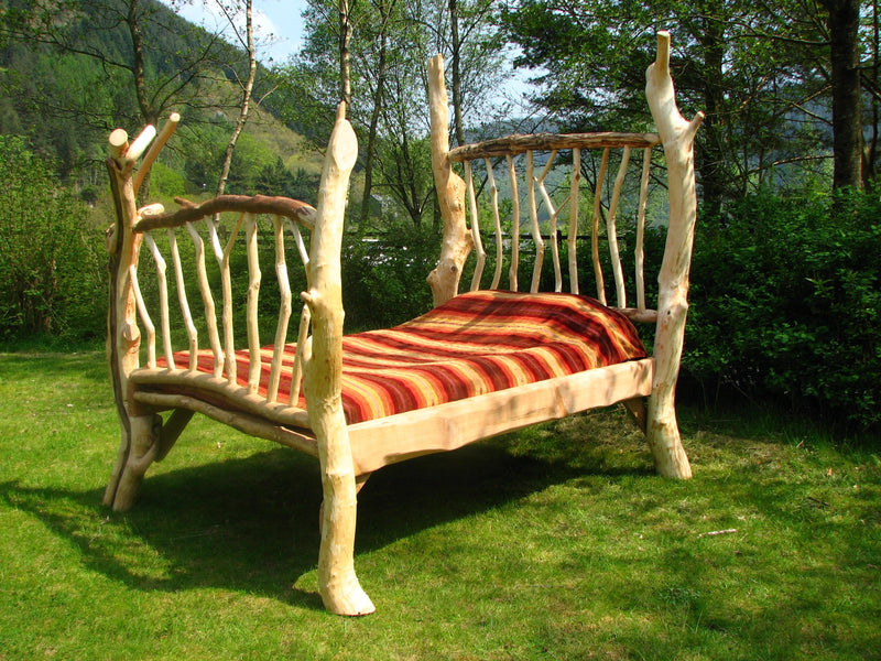 Driftwood four poster bed