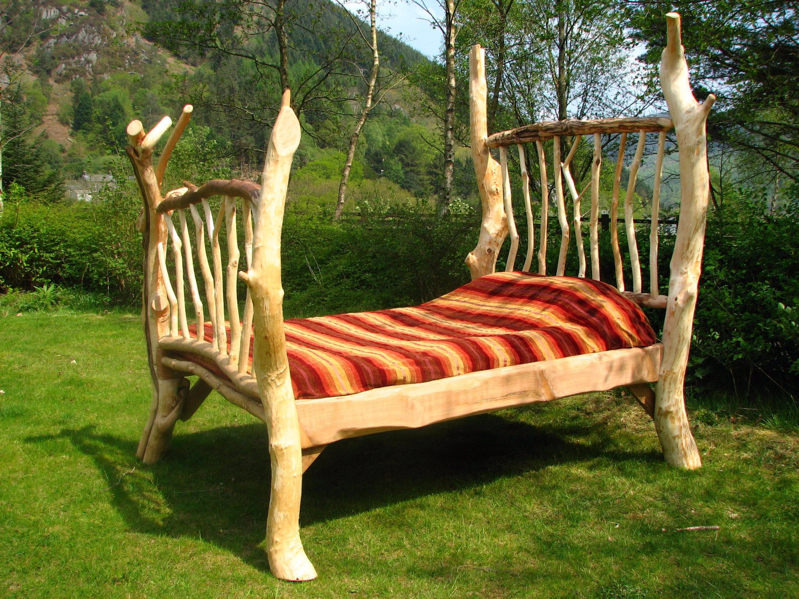 Driftwood four poster bed